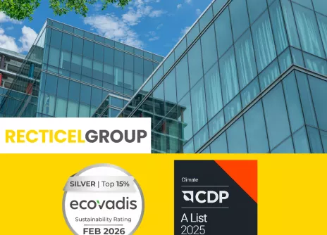 Recticel Group receives EcoVadis Silver Medal and retains CDP ‘A’ rating in double win for sustainability performance