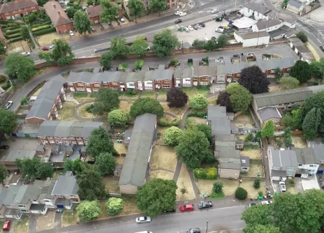 How Deck-VQ vacuum insulation solved a ponding risk on a 1,100m² residential re-roof challenge in Nottingham, achieving 0.16 U-values with minimal build-up.
